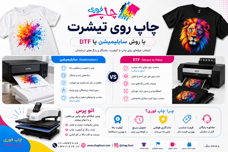 آموزش چاپ روی لباس